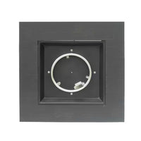 Brown Iron Square Outdoor Propane Fire Pit Tank Inside